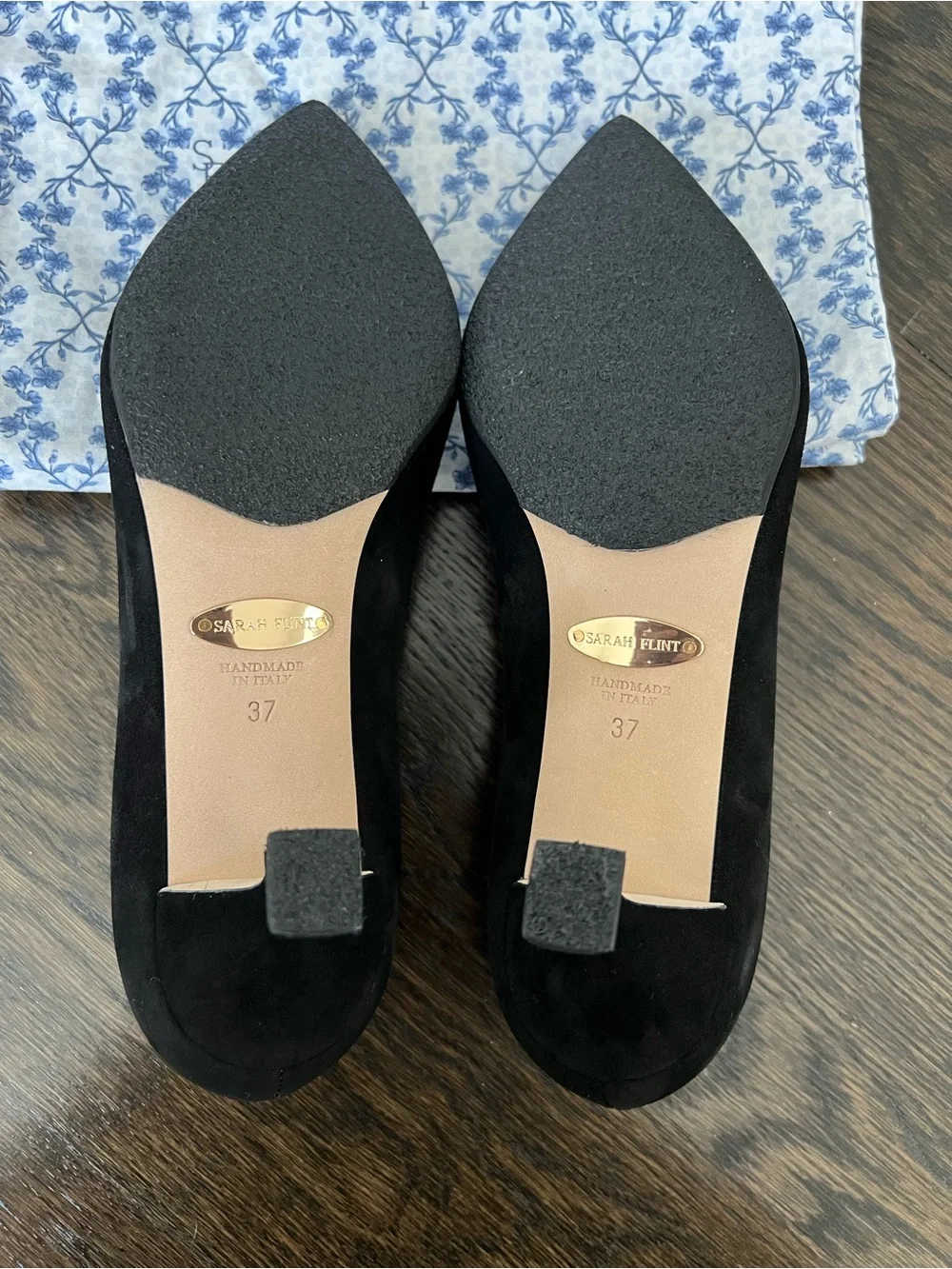 [Never Worn] Sarah Flint Perfect Kitten Pump 50 in Black Suede Sz US 7 (IT37)